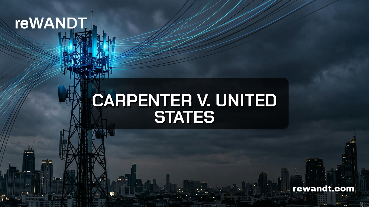The Digital Time Machine: Carpenter v. United States & Cell Tower Tracking