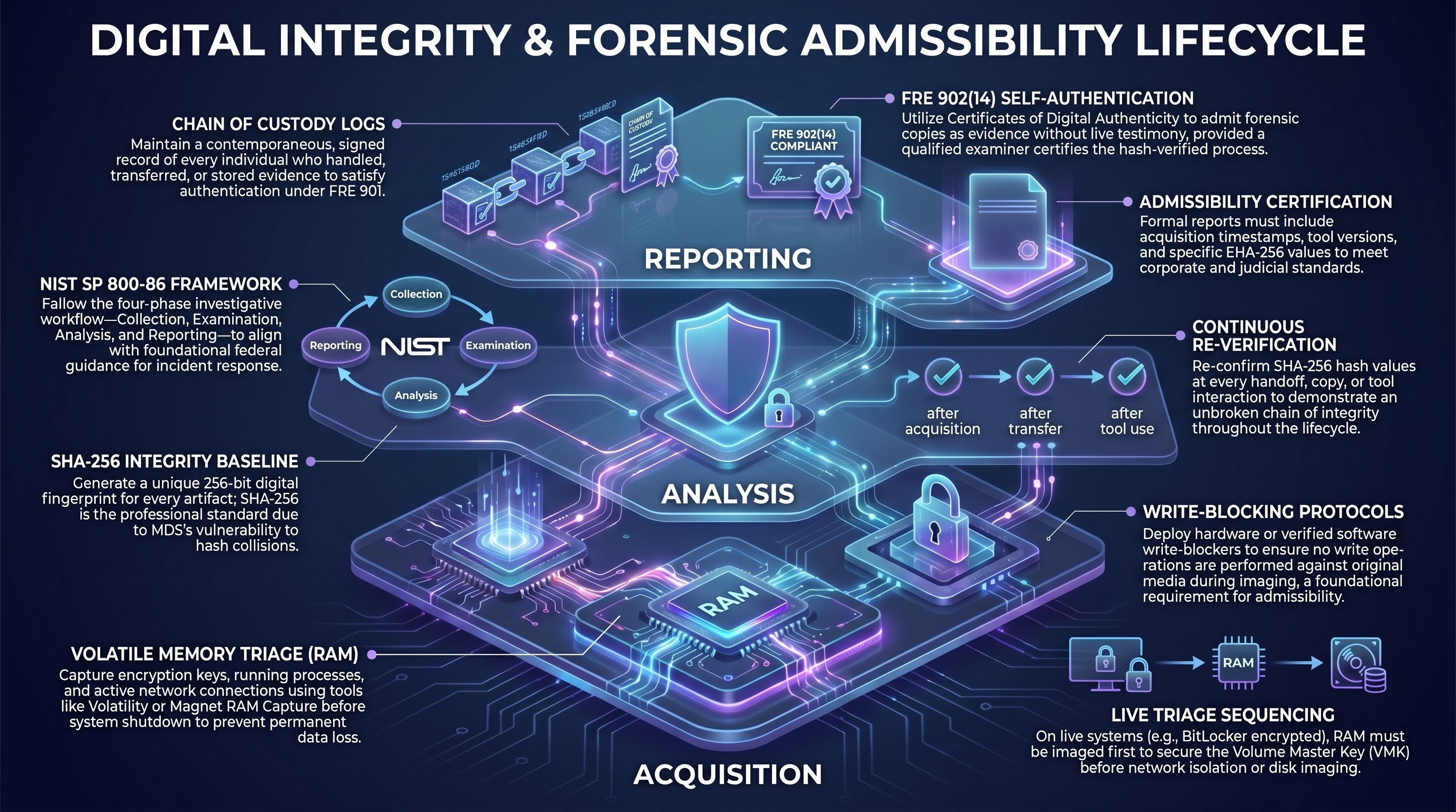 The Architecture of Admissibility: Hashing & Live Triage