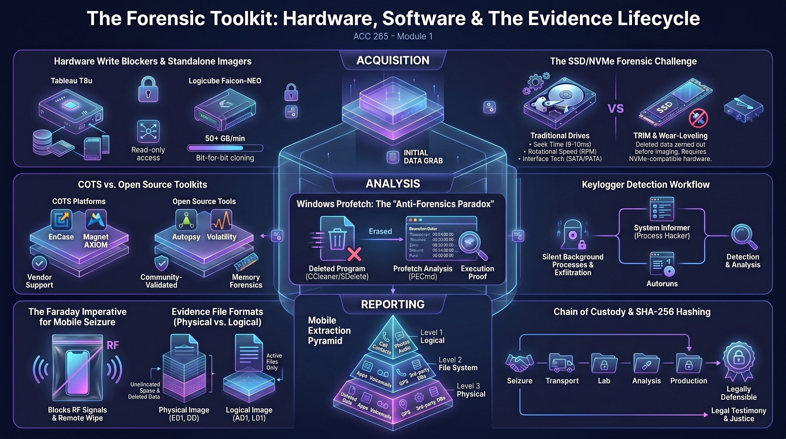 Forensic Toolkit: SSD TRIM, Write Blockers & Prefetch