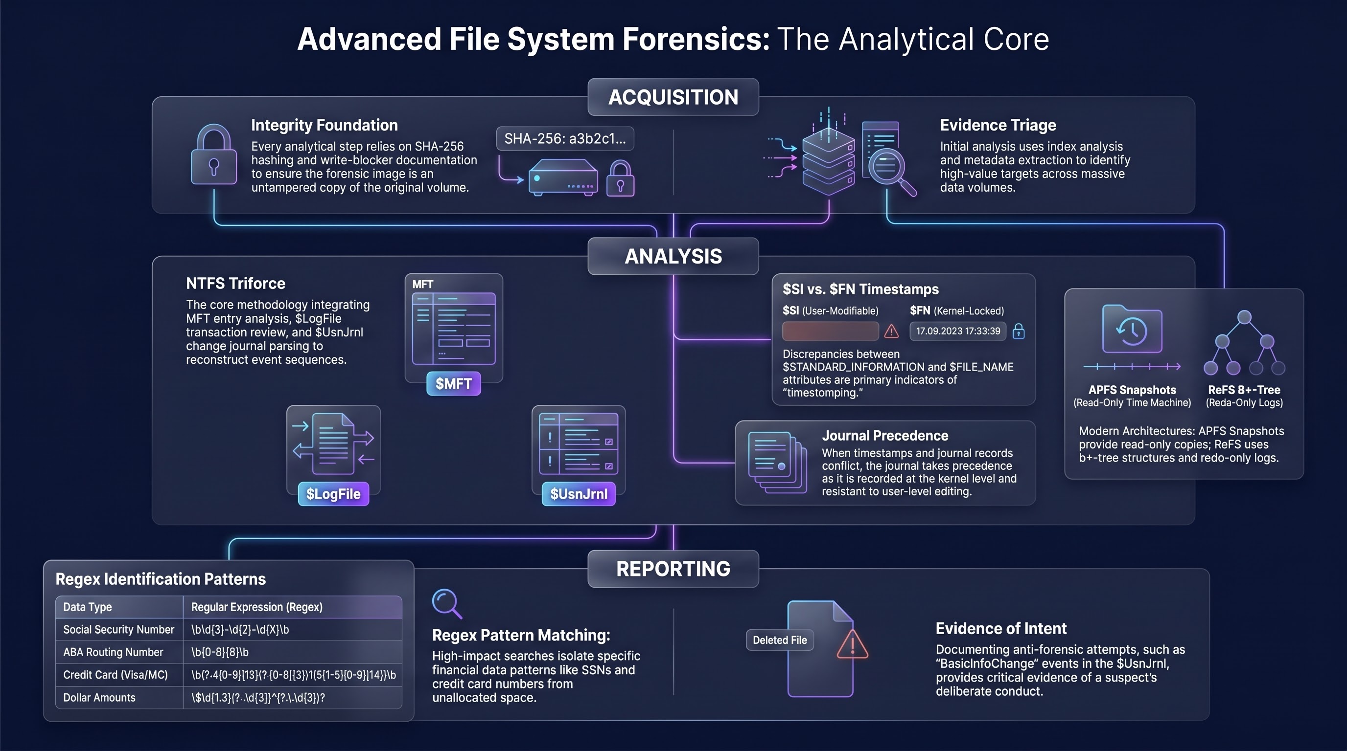 Advanced File System Forensics: MFT, USN Journal & APFS