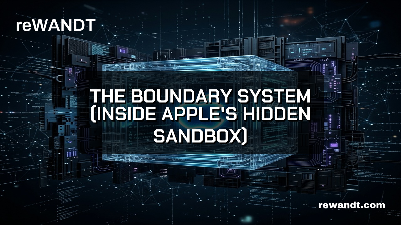Quick Take: The Boundary System (Inside Apple's Hidden Sandbox)