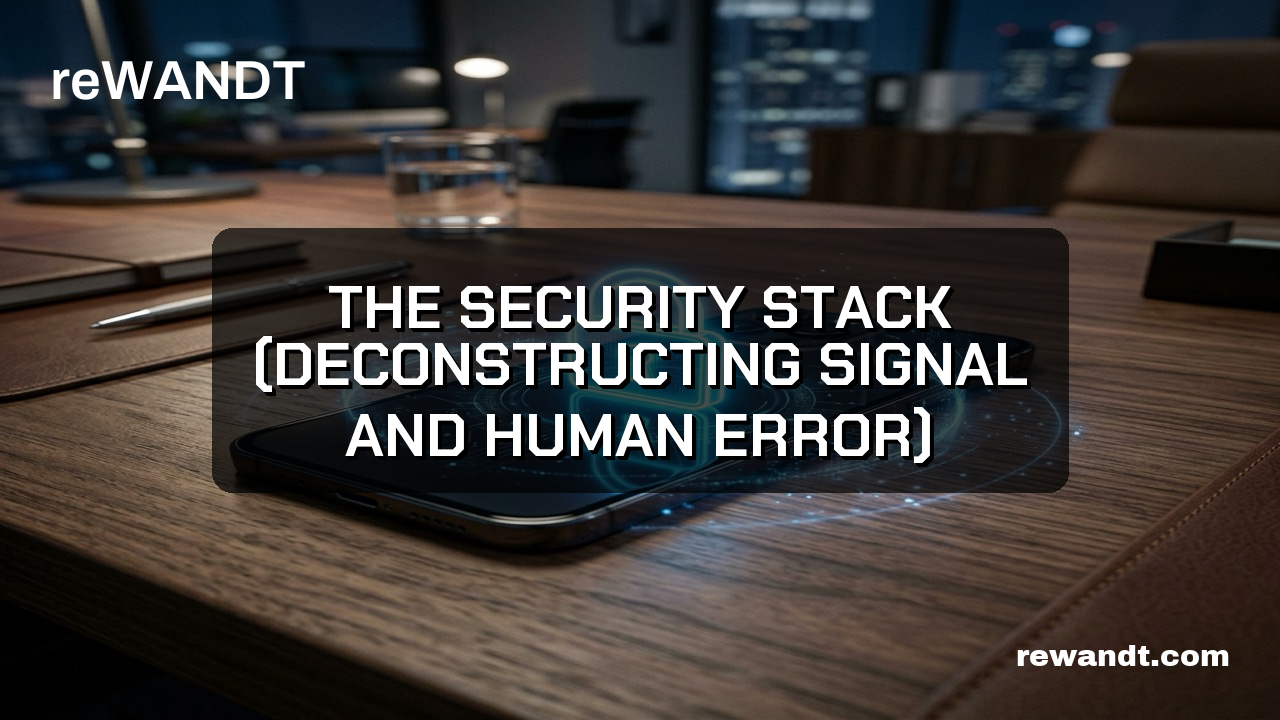 Quick Take: The Security Stack (Deconstructing Signal and Human Error)