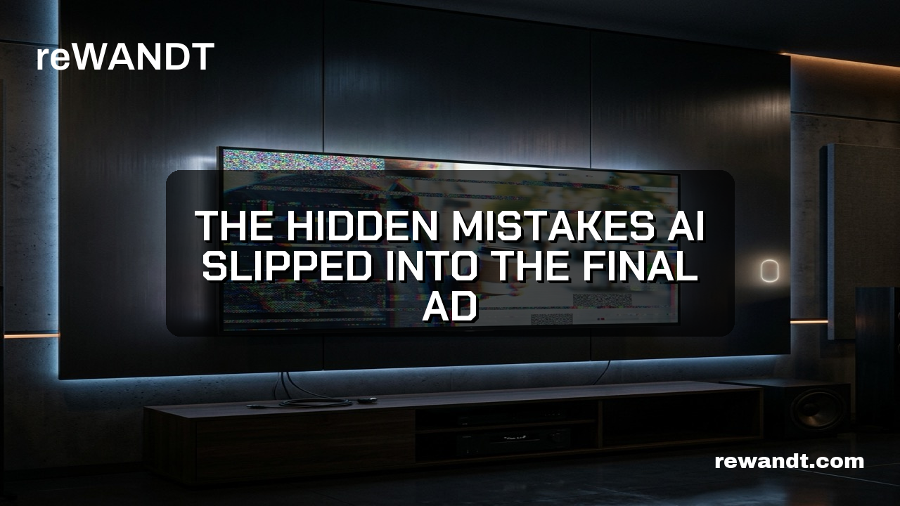 The Hidden Mistakes AI Slipped Into the Final Ad