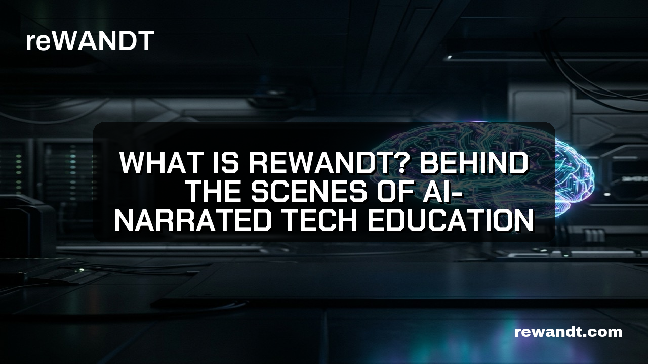 What is reWandt? Behind the Scenes of AI-Narrated Tech Education